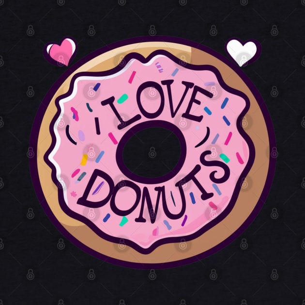 I Love Donuts by Merchweaver